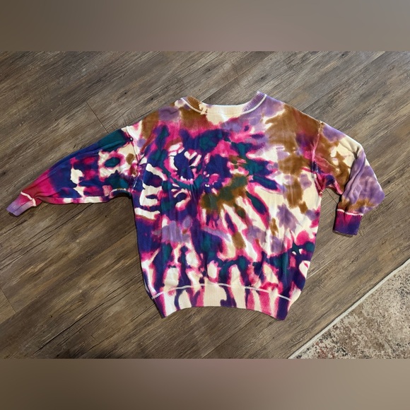 Natural Life Taylor Oversized Cotton Sweater Sunrise Tie-Dye
Pink Purple Sz S/M - Picture 2 of 6